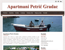 Tablet Screenshot of apartmani-petric-gradac.com